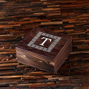 4 Slate Coasters 4 Whiskey Glasses and 18 Sipping Stones with Engraved Printed Box - Drinkware - Whiskey Gifts