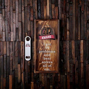Beer Cap Holder Shadow Box with FREE Bottle Opener or Wine Cork Holder_quote11 - Beer Cap Holders - Small