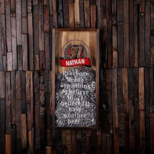 Beer Cap Holder Shadow Box with FREE Bottle Opener or Wine Cork Holder_quote14 - Beer Cap Holders - Large