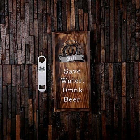 Image of Beer Cap Holder Shadow Box with FREE Bottle Opener or Wine Cork Holder_quote15 - Beer Cap Holders - Small