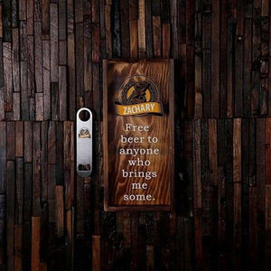 Beer Cap Holder Shadow Box with FREE Bottle Opener or Wine Cork Holder_quote26 - Beer Cap Holders - Small