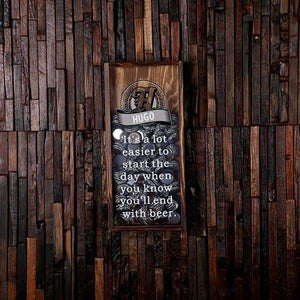Beer Cap Holder Shadow Box with FREE Bottle Opener or Wine Cork Holder_quote8 - Beer Cap Holders - Small