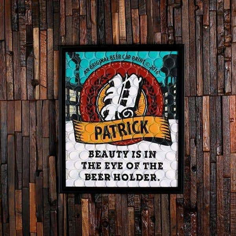 Image of BeerCap Prints Beer Cap Art Man Cave Beer Signs Wall Art_quote16 - Beer Cap Posters