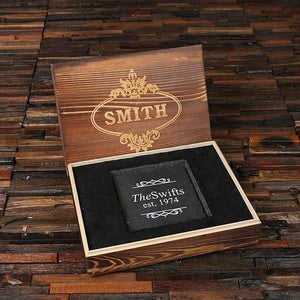 Commemorative Slate Sign Plaque with Wood Gift Box - Commemorative (Slate)