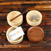 Corporate Branded Ash & Walnut Desk Organizing Containers - Desktop Stationery