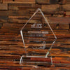 Custom Crystal Abstract Desktop Plaque with Base & Box - Awards