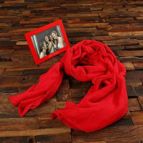 Image of Custom Womens Shawl & Picture Frame Gift Set - All Products