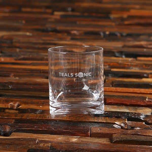 Customized 13 oz Tilted Whiskey Glass Corporate Gift Ideas - Drinkware - Whiskey Glass