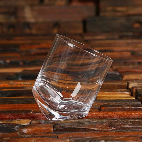 Image of Customized 13 oz Tilted Whiskey Glass Corporate Gift Ideas - Drinkware - Whiskey Glass