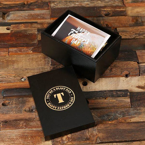 Image of Grenade Coffee Mug with Personalized Wood Box Black White or Gold with Gift Card - Assorted Fathers Day