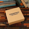 Groomsmen Custom Paper Box Personalized (6.22 x 6.22 x 2.2 in) - Boxes - Cap Top (Kraft)