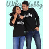 Hubby Wifey Couple Full Sleeves Black - Mens Clothing