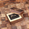 Initial C Personalized Mens Classic Cuff Links with Wood Box - Cuff Links - A-Z Sets