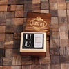 Initial U Personalized Mens Classic Cuff Links & Money Clip with Wood Box - Cuff Links - Money Clip Set