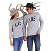 LOVE Couple Full Sleeves Gray - Mens Clothing