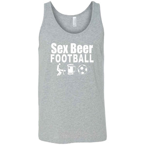 Mens Sex Beer Football Tank Top Shirt - Mens Clothing