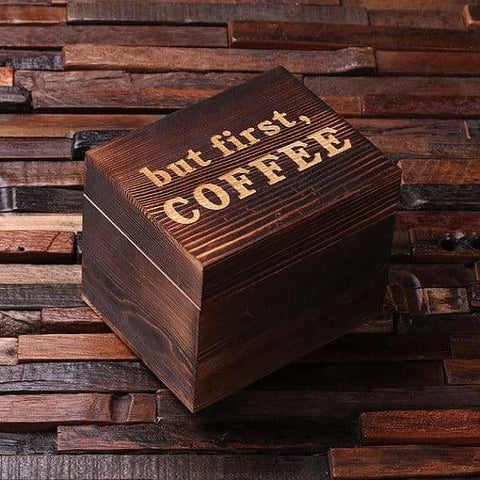 Image of Personalized 12 oz. Coffee Mug with Lid & Tea Box - Assorted - Kitchen
