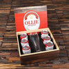 Personalized 24 oz Pilsner Beer Glass with Bottle Openers and Wood Box which holds Six 12 oz Beer Cans Red Label - Drinkware - Beer Gift