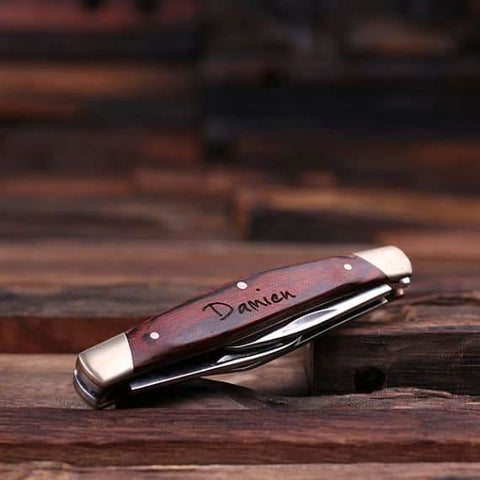 Image of Personalized 3 Blade Pocket Knife - Knives
