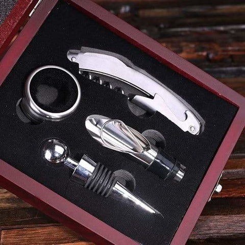 Image of Personalized 5 pc Wine Accessory Toolkit - Bottle Openers - Wine