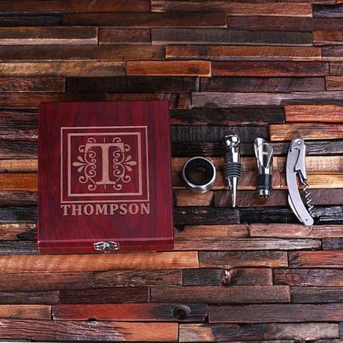 Image of Personalized 5 pc Wine Accessory Toolkit - Bottle Openers - Wine