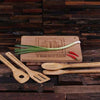 Personalized Bamboo Cutting Board with 4 Kitchen Utensils - Serving - Chopping Boards