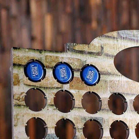 Image of Personalized Beer Cap Map Man Cave Groomsmen Mens Gifts Dorm Room 21st Birthday Father s Day Beer Cap Holder B - Beer Cap Boards - Pub Sign