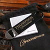 Personalized Black Latex Bottle Opener & Holding Pouch Set - Assorted - Groomsmen