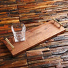 Personalized Black Walnut Serving Tray with Gold Handles - Serving - Trays Bowls Etc.
