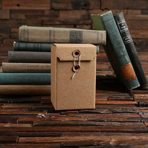 Personalized Box & String Favor Box (3.5 x 3.5 x 5.6 in) - Boxes - String & Button