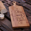 Personalized Bread & Cheese Bamboo Cutting Board - Serving - Bread Boards