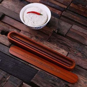 Personalized Chopstick Holder with Chopsticks - Assorted - Kitchen