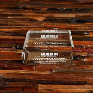 Personalized Clear Corporate Recognition Plaque & Award Box - Awards