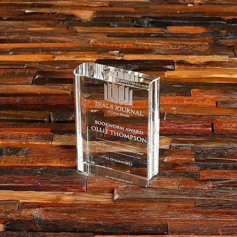 Image of Personalized Clear Corporate Recognition Plaque & Award Box - Awards