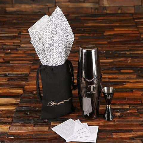 Image of Personalized Cocktail Mixer & Measuring Cup Groomsmen Gift - Assorted - Groomsmen