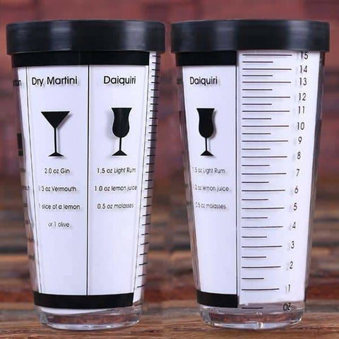 Image of Personalized Cocktail Shaker Mixer with 5 Recipes - Assorted - Kitchen