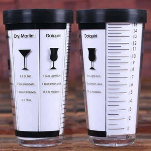 Personalized Cocktail Shaker Mixer with 5 Recipes - Assorted - Kitchen