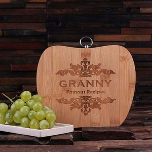 Personalized Culinary Gift Set w/Keepsake Box Canister Ladle Cutting Board - Serving - Chopping Boards
