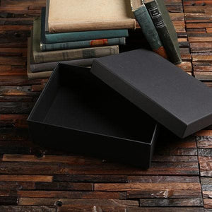 Personalized Custom Paper Box (11.4 x 8.3 x 3.5 in) - Boxes - Cap Top (Black)