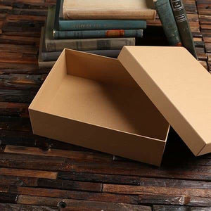 Personalized Custom Paper Box (11.4 x 8.3 x 3.5 in) - Boxes - Cap Top (Kraft)