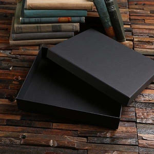 Personalized Custom Paper Box (11.6 x 9.4 x 2.2 in) - Boxes - Cap Top (Black)