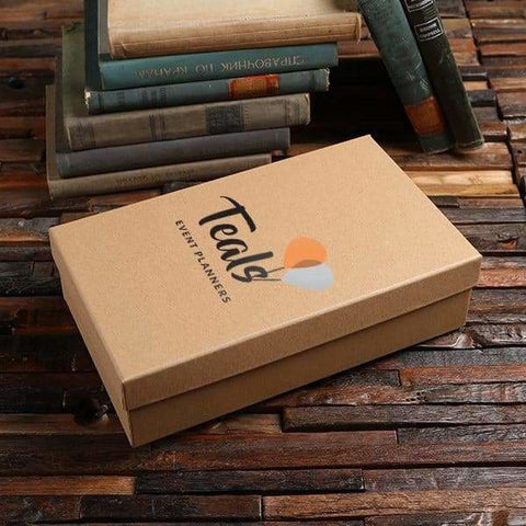 Image of Personalized Custom Paper Box (11.7 x 7 x 3.2 in) - Boxes - Cap Top (Kraft)