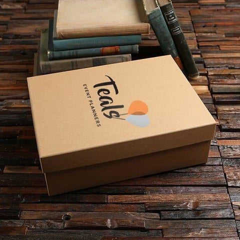 Image of Personalized Custom Paper Box (13 x 9.7 x 4.5 in) - Boxes - Cap Top (Kraft)