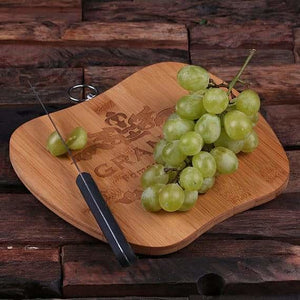 Personalized Cutting Board Apple Shaped - Serving - Chopping Boards