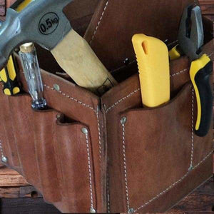 Personalized Engraved Cow Leather Tool Bag - Hardware Tools