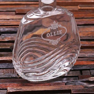 Personalized Engraved Decanter Sleek - Decanter - Whiskey