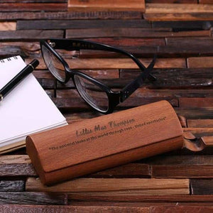 Personalized Eyeglass Case Lt Brown - Assorted - Lifestyle