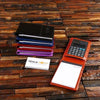 Personalized Faux Leather Covered Notepad Calculator & Pen - Journals & Notebooks