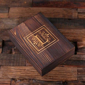 Personalized Felt Journal Pen and Wood Box Pink Fuchsia - Journal Gift Sets