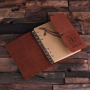 Personalized Felt Notebook/Journal & Key Chain Set - Journals & Notebooks